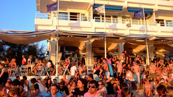 A party in Ibiza.