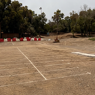 New parking spaces at Camping El Cantal in Mojácar Playa.