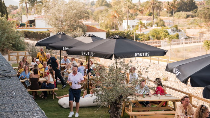 Clubhouse beer garden