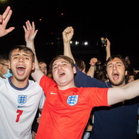 Noisy football England supporters
