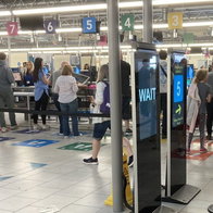 Gatwick departures.