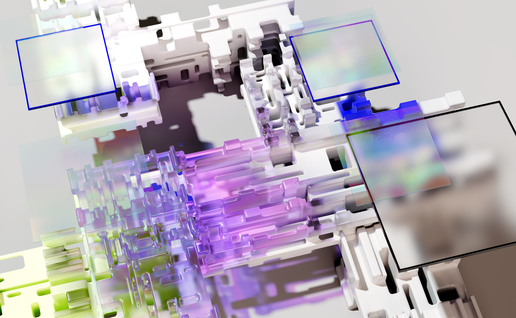 An artist’s illustration of artificial intelligence (AI). This illustration visualises an artificial neural network as physical objects