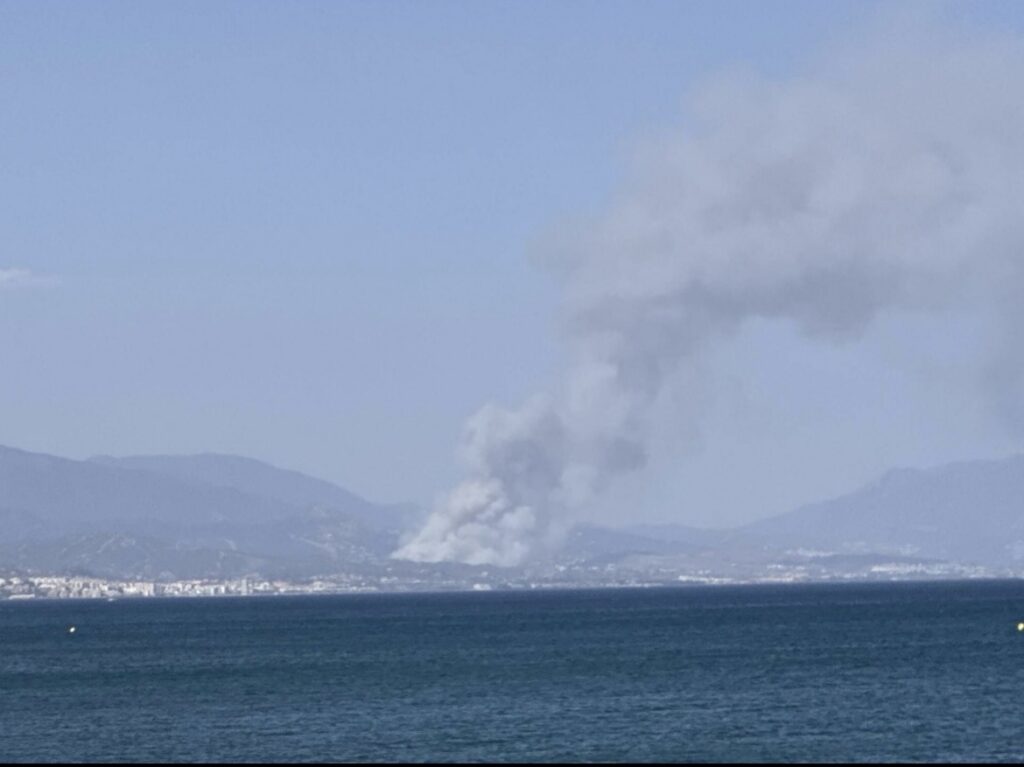 Massive plume of smoke.