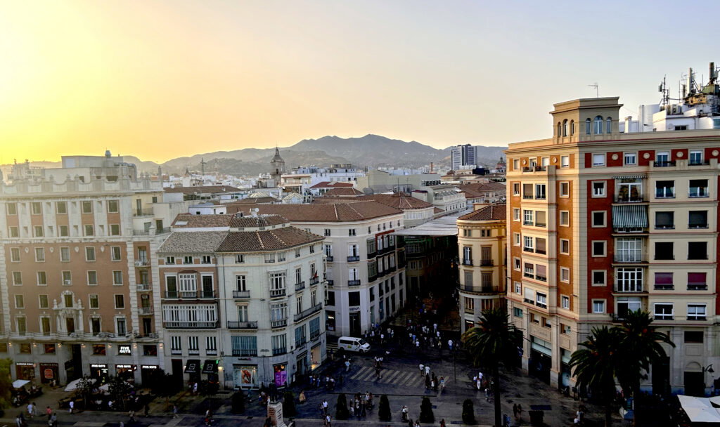 Spectacular views of Calle Larios.