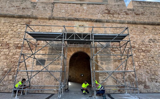 Santa Pola Castle Fortress reopens main entrance ahead of restoration work.