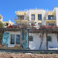 Outside view of a private villa in Ibiza