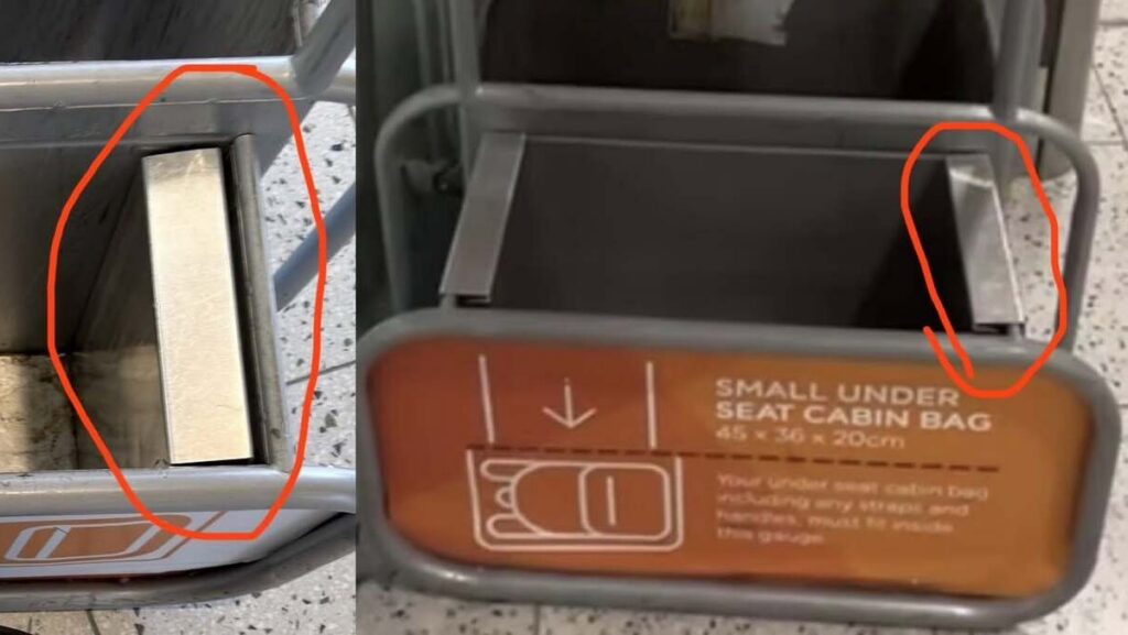 Incorrect bag sizer