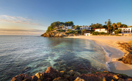 The beach in Benissa.