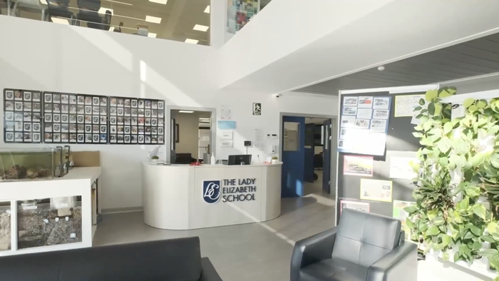 Reception area at the Lady Elizabeth School