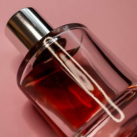 Pink perfume bottle