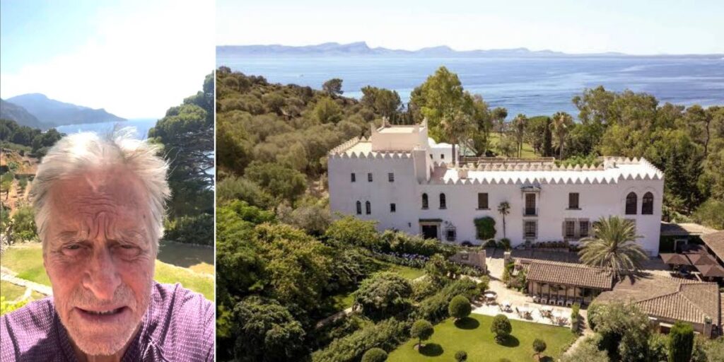 Michael Douglas back in Mallorca as star shares island video with millions