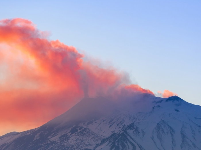 Mount Etna erupt