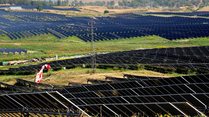 Fields of solar panels in Southern Spain