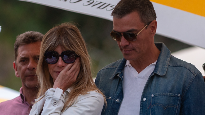 Spanish Prime Minister Pedro Sanchez and his wife Begoña Gomez