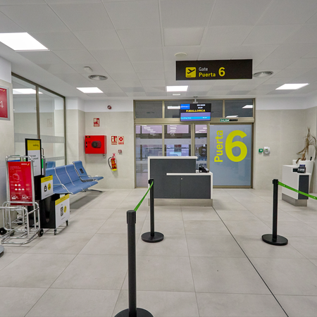 Departure lounge in Granada airport
