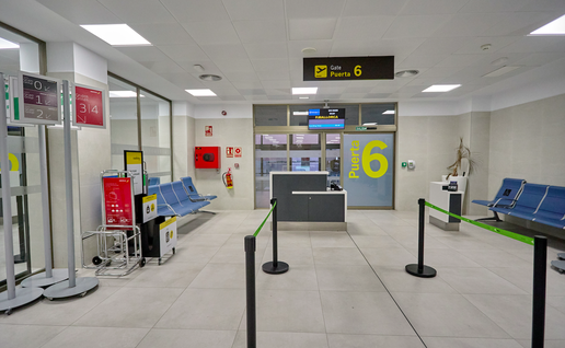 Departure lounge in Granada airport