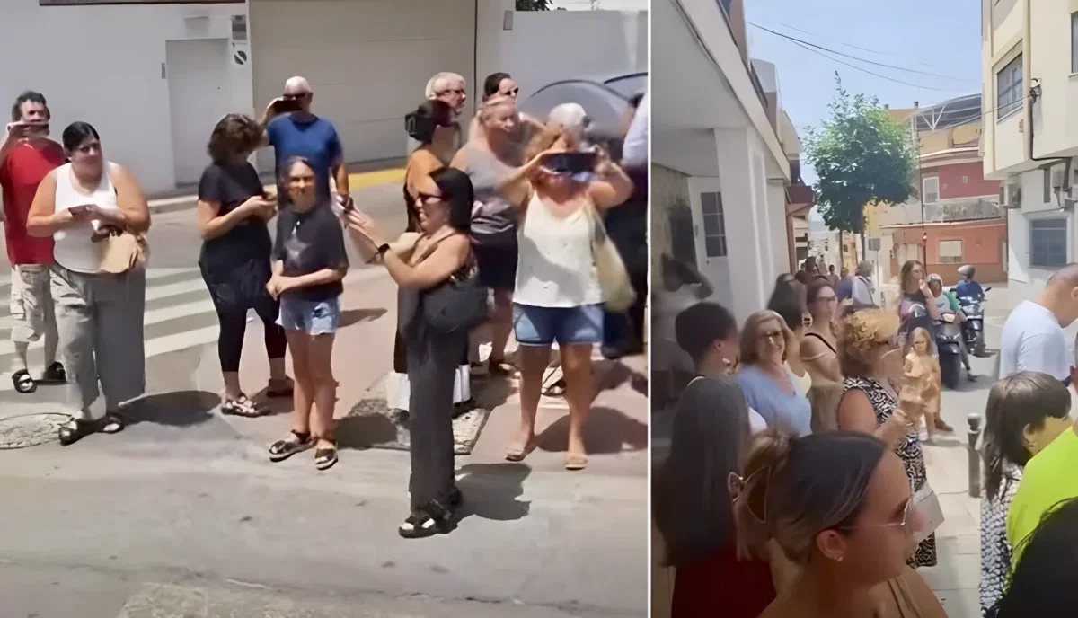 Power blackouts force Las Cañadas residents onto streets after another sleepless night