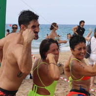 A rock and roll swimming event in Benidorm