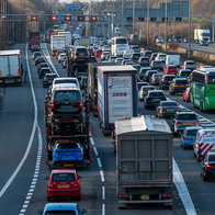 UK road heavy traffic