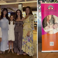 Vanessa and auction guests at Coto.
