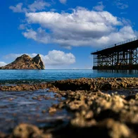 The beach.