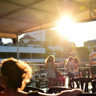 The summer sun.