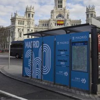 Madrid bus stop collapsed under the weight of football fans