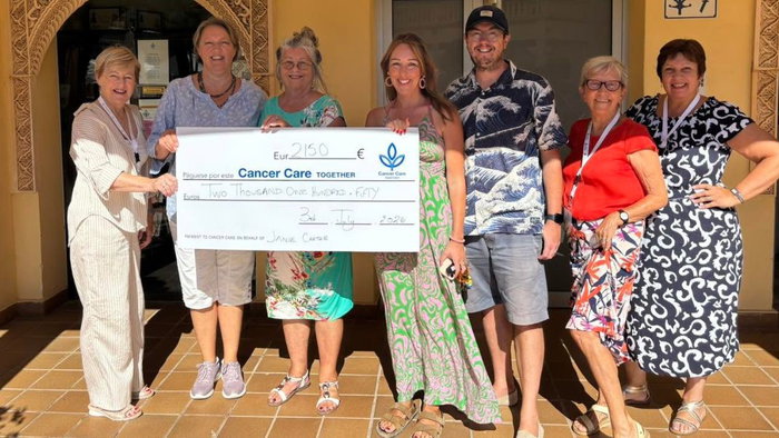 €2,150 boost for Cancer Care Jávea