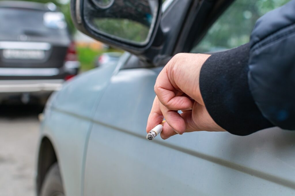 One cigarette could cost you €500 and six licence points