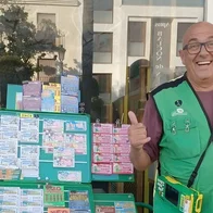 José Manuel Pereira, Nerja ONCE seller.