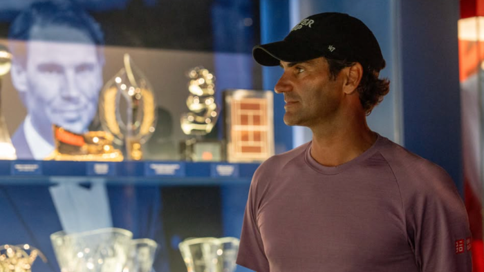 Roger Federer discovers Rafa Nadal's new Mallorca museum