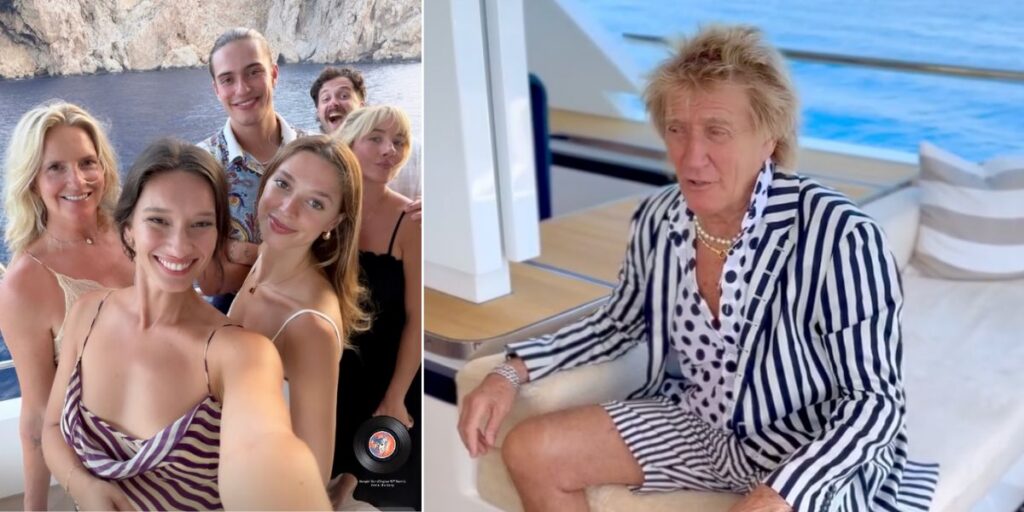 Rod Stewart drops anchor in Mallorca as celebrity summer season continues