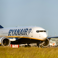 Ryanair plane on runway