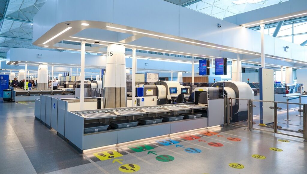 London Stansted security scanner