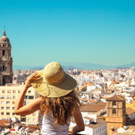 Panoramic view of Malaga city