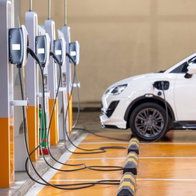 Electric car charging, if you can find one!