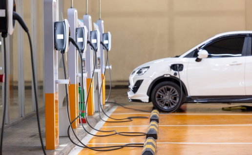 Electric car charging, if you can find one!