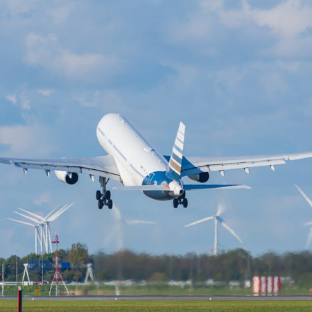 Airbus Privilege Style A330-200 lifting off from an airport