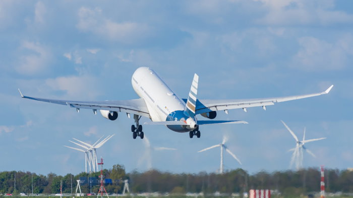 Airbus Privilege Style A330-200 lifting off from an airport