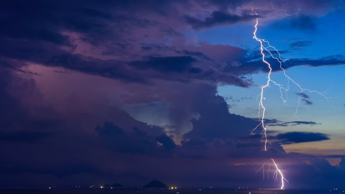 Isolated storms predicted during intense heat.