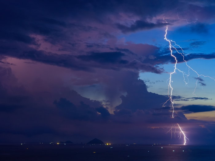 Isolated storms predicted during intense heat.