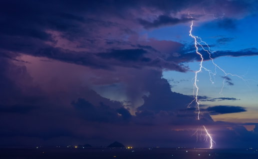 Isolated storms predicted during intense heat.