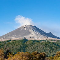 Mount Teide on Tenerife, smoking.