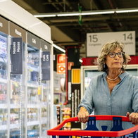 Women shopping in Carrefour
