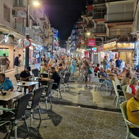 Night bar terrace Benidorm