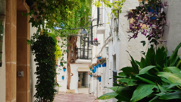 The stifling streets of Marbella.