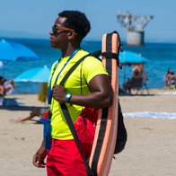 Marbella lifeguard on patrol.