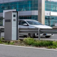 Hidden speed cameras en route.