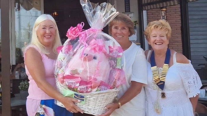 Liz, Julie and president Sandra.