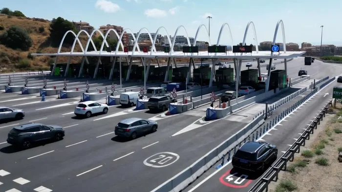 AP-7 toll booths.